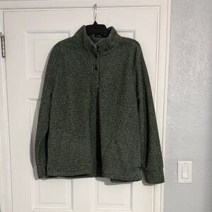 Eddie Bauer Forest Green Fleece Top